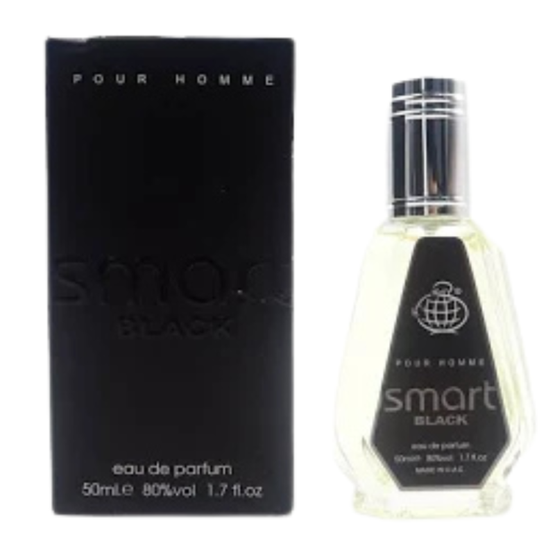 Eau de Parfum Fragrance World Smart Black - pour Homme - 50ml · Smarty Paris Beauté